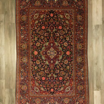 Antique Kashan Atayi Rug